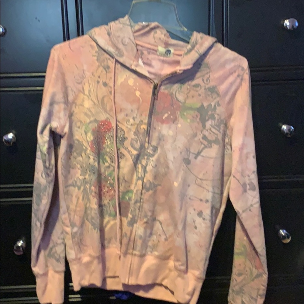 Pink hoodie